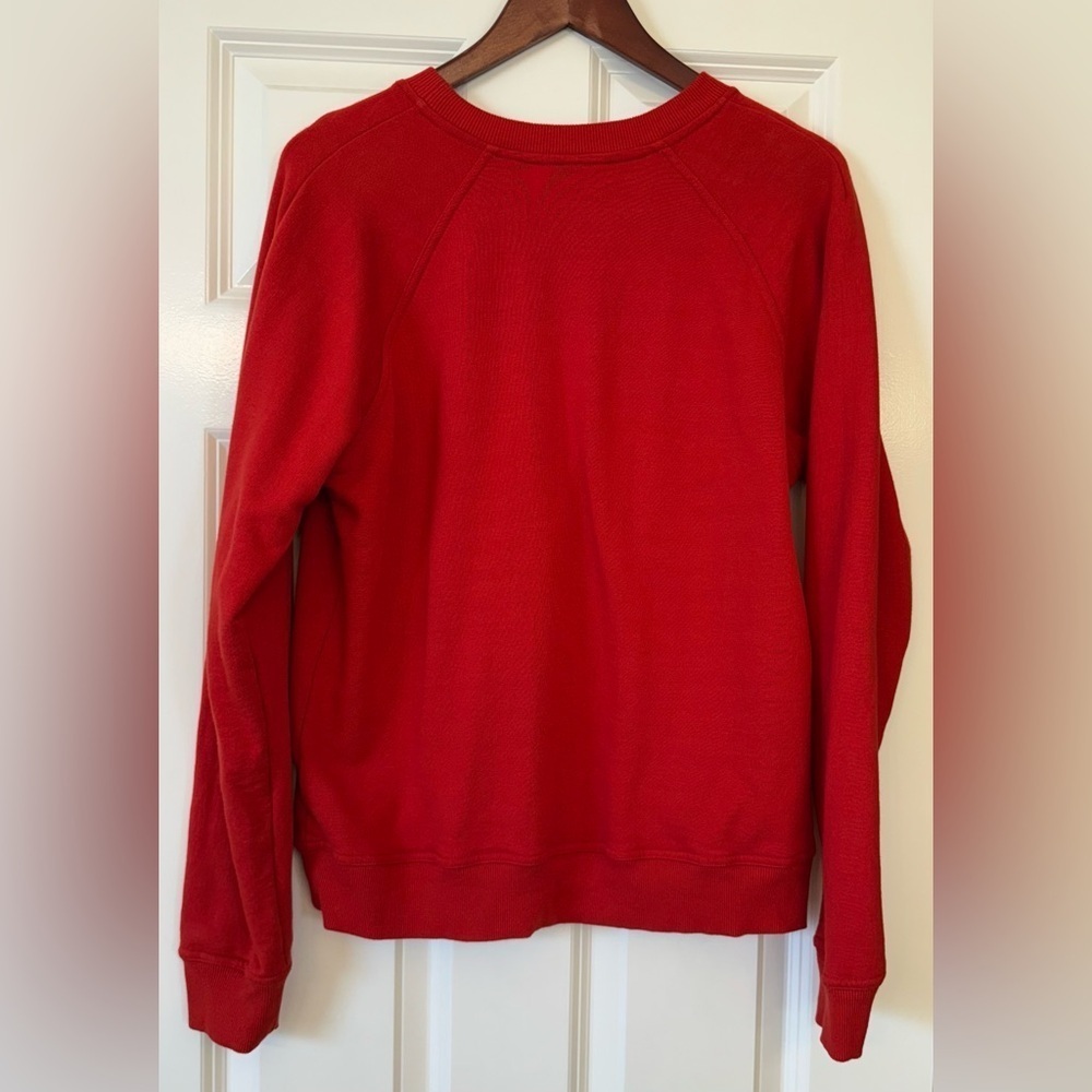 Uzma Bozai Red Toucan Hand Embellished Sweater Size Medium - Picture 6 of 8